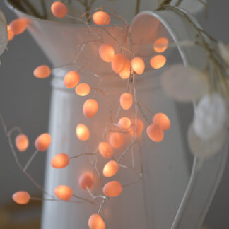 Peach Teardrop Fairy Lights