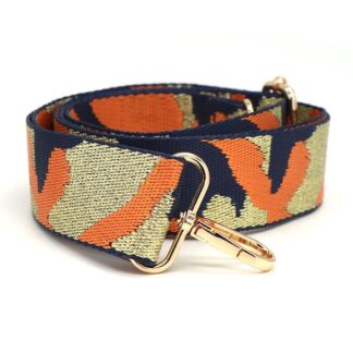 Vibrant Orange mix Lurex Cameo Bag Strap